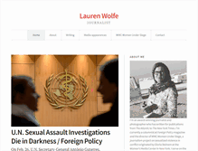 Tablet Screenshot of laurenmwolfe.com